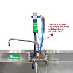 Kitchen Sink Single Proportioner, Detergent Sanitizer Dispenser with E-Gap 8162E
