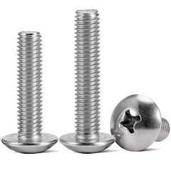 M5 – 0.8 Stainless Steel Phillips Truss Head Machine Screws Cross Recessed Bolts