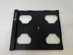 10 PCS NEW DOUBLE CD SMART TRAY, 2 DISCS PRINT, BLACK, YL28LOGO