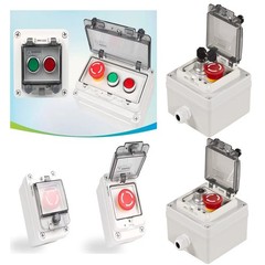 Push Button Box Ip67 with Emergency Stop Button Lock Push Button Key Switch with