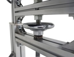 59×19.7in PU Belt Conveyor Machine Food Inclined Conveyor110V 120W Highly Adjust