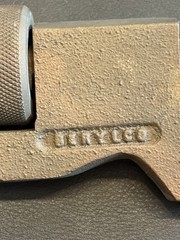 BERYLCO W-179 Size 8 BeCu Smooth Jaw Pipe Wrench Non Sparking USA Vintage