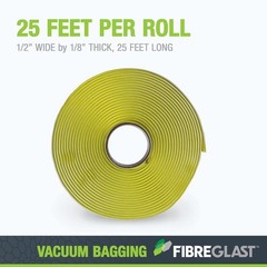 High-Temp No-Leak Vacuum Seal Tape, Yellow, 25Ft – Vacuum Bagging Supplies, Vac