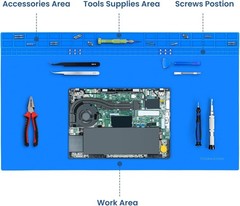 Extra Large Soldering Mat, 27.6”x15.7” Oversized 932°F Large, Grey