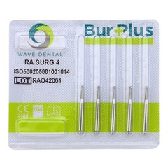 Wave Dental Carbide RA Latch Burs Taper Fissure Round Surgical Bur 4 8 701 557