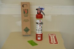 2.5 lb Fire Extinguisher ABC Dry Chemical DOT Vehicle Marine Bracket w 2023 tag