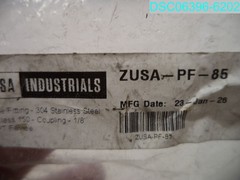 QTY=20: ZUSAPF85 Pipe Fitting Couplings Class 150 1/8″ FNPT 304 Stainless Steel