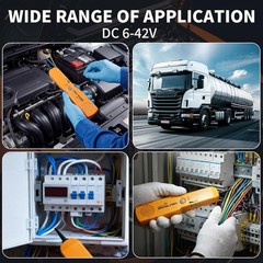Automotive Circuit Tracer, Wire Tracer Electrical Tool & RJ11 Plug, Wire Tracker