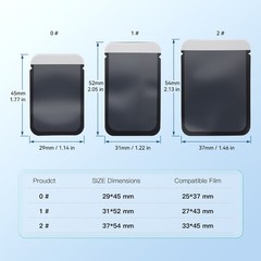 500pcs Size 0/1/2 Barrier Envelopes for Dental X Ray ScanX Phosphor Plate Sensor