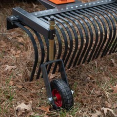 Titan Attachments Landscape Rake Wheels 10″ Diameter Pair Adjustable Height