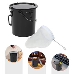 6 Gallon Grease Disposal Bucket, Large Capacity Oil Disposal Transport Container