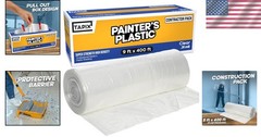 Moisture Barrier Painter’s Plastic Film 400′ x 9′ – Quality Protection