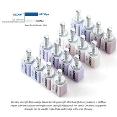 5Pcs/Box Dental C14 Glass Ceramic Lithium Dislicate Blocks CAD Cerec LT/HT