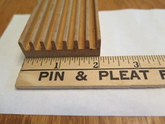 Vintage Wooden Business Card Holder Roosevelt Delicatessen Nassau Rd NY Slogan