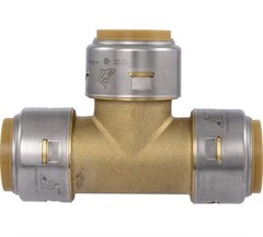 SharkBite MAX UR374A, 1-in. x 1-in. x 1-in.Push-to-Connect TEE Fitting