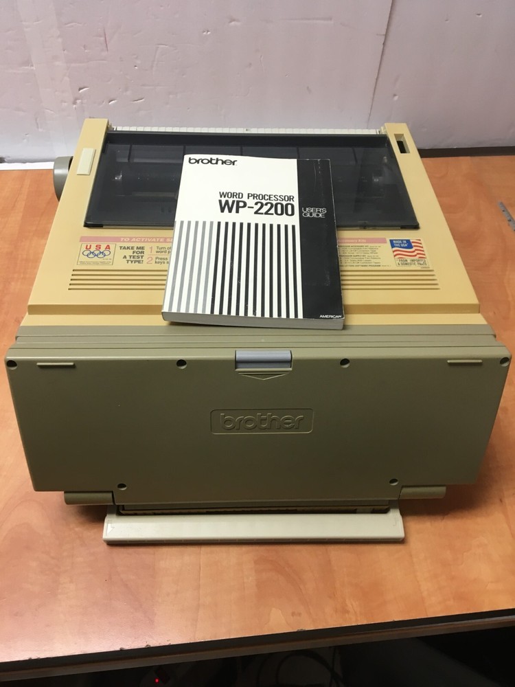 Vintage Brother Word Processor WP-2200 Partially Tested See Video