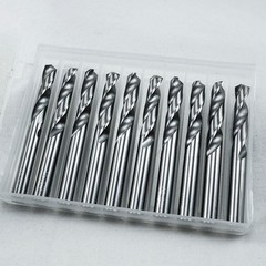 KLOT 10pcs Solid Carbide Drill Bit 3.6mm-6.0mm 2-Flute Straight Shank Twist K10