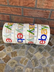 4 Rolls EBay Logo Branded Shipping Tape 2″ Packaging Tape 75 Yards Each Four