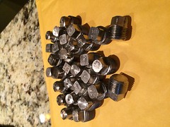 1007 Square Head Plug, 3/8″ NPT, 316 Stainless, Quantity 5
