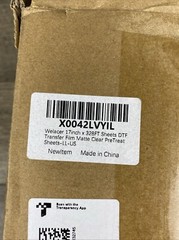 Welacer 17″ x 328′ Direct to Film DTF Transfer Film Matte Clear Pre Treat