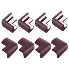 8Pcs Corner Protectors Furniture Corner Guards and Edges Bumpers(Dark Brown)