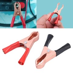 20pcs 80mm 50A Red & Black Car Battery Test Lead Clip Crocodile Alligator Clamps