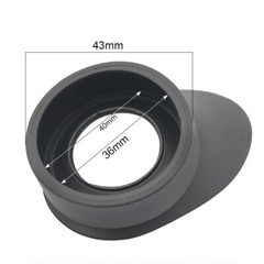 2pcs Rubber Eye Cups 40mm Binocular Eye Guards f/ Microscope Telescope Eye Cover