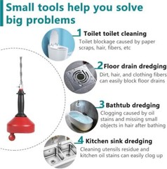 25ft Plumbers Drain Snake Long Heavy Duty Plumbing Auger Hand Tool Bathroom Pipe