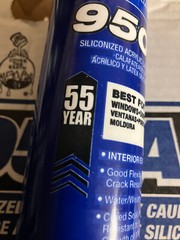 LOT OF 2 Sherwin Williams 950A Silicon Acrylic Latex Caulk 10.1oz. White NEW