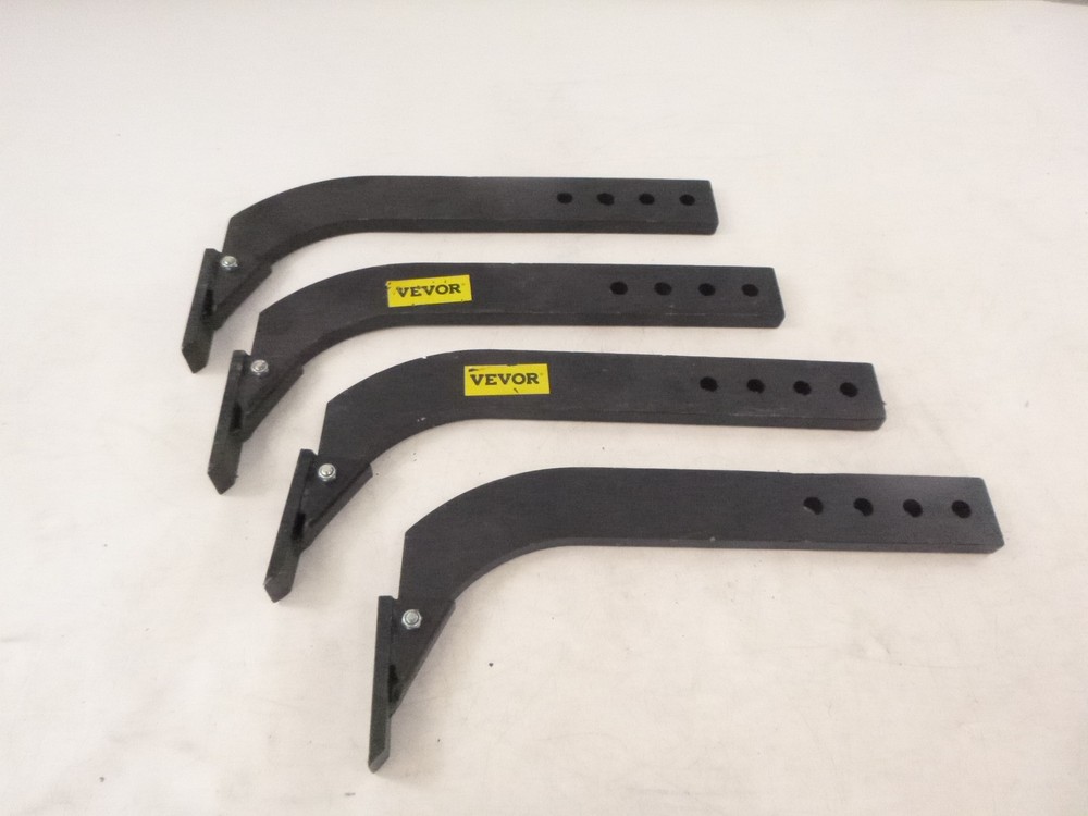 4 Pack Vevor 18″ Heavy Duty 4-Hole Box Blade Scarifier Shank w/Tapered Teeth