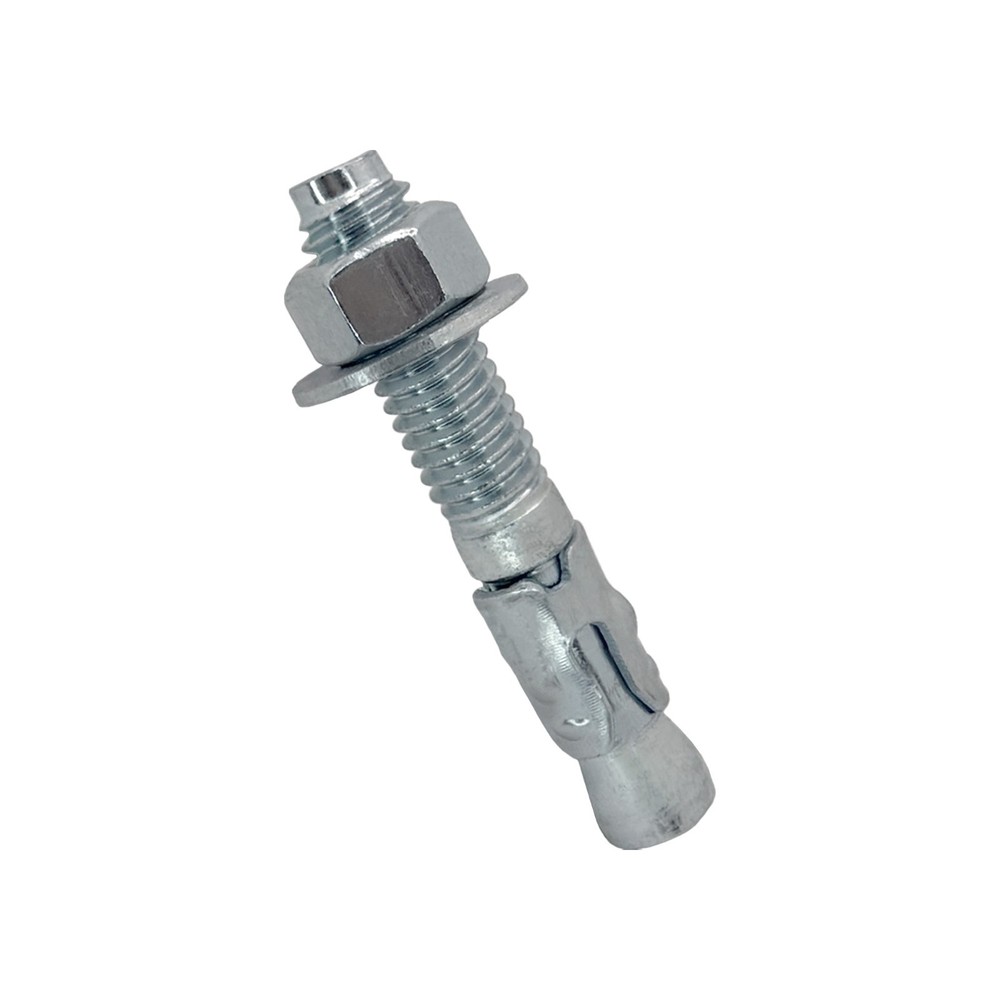 3/4″ x 4″ Wedge Anchor Bolt Fastener for Concrete Cement – Zinc-Plated (4)