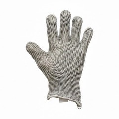 Stainless Steel Chainmail Protective Glove, Cut Resistant, Size M
