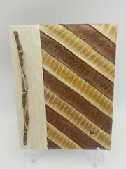 Natural Paper Leaves Cover w/Recycled Paper Notebook/Scrapbook Indonesia