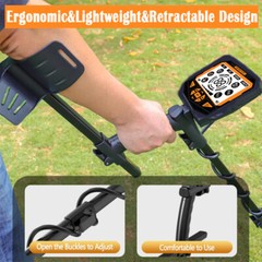 Metal Detector Deep Sensitive Search Tester Gold Metel Digger 10″ Waterproof