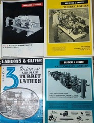 Milling Machinery & Tools Bardons & Oliver Inc Lathes 6 Brochure Lot W Catalog