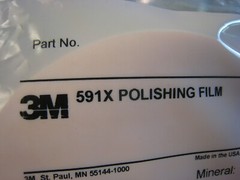 3M POLISHING FILM DISCS 591X 5XNH .5 MIC CERIUM OXIDE NON-PSA 50 DISCS PER PACK