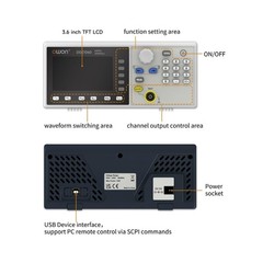 OWON Waveform Generator, 60MHz Bandwidth,300MSa/s Sampling Rate, 14 bits Vert…