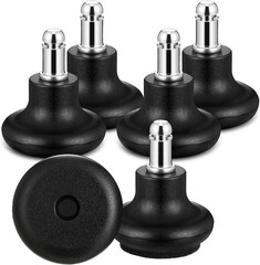 5 Pieces Bell Glides Replacement Office Chair Wheels Stopper Office Chair Swivel