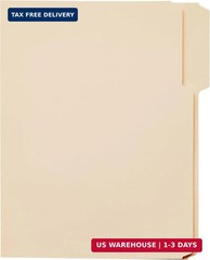 Amazon Basics File Folders 1/3 Cut Tabs Letter Size Manila 100 Pack
