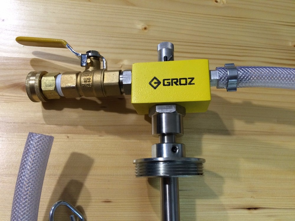 GROZ Deluxe Coolant Mixer Model CMX/3+ – venturi, water powered, 0-9% mix range
