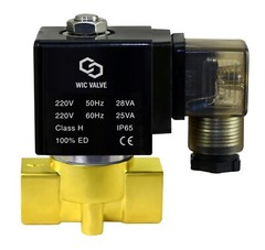 1/4″ Inch Brass Direct Acting Electric Air Gas Water Solenoid Valve 220V AC NC