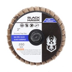 50 Pack – 2″ Mini Flap Discs 60 Grit Quick Change Sanding Roloc Style Type R