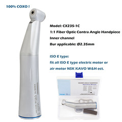 COXO Dental Slow Speed Contra Angle 1:1 1:5 6:1 10:1 Handpiece Air Motor 4Hole