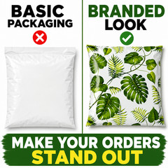 Banana Leaves Poly Mailers 10×13 Self Seal Boutique Packaging Bags