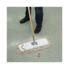 Boardwalk Industrial Dust Mop Head, Hygrade Cotton, 18 x 5, White