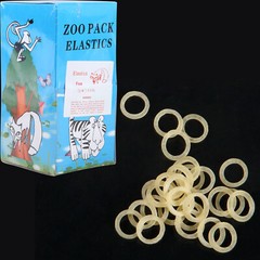 1000pcs Dental Orthodontic Elastics Fox Bands Rabbit Force 6.5 OZ,1/4″ 10 bags