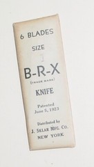 Vintage Knife J. Sklar B-R-X Scapel Blades Craft Tool Lot 18 New York USA NOS