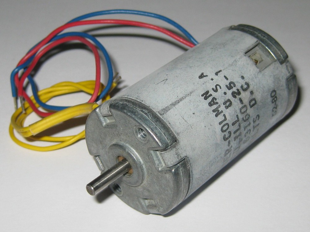 Barber Colman 14 V DC Motor with AC Tachometer – 7500 RPM – Brushless AC Tach