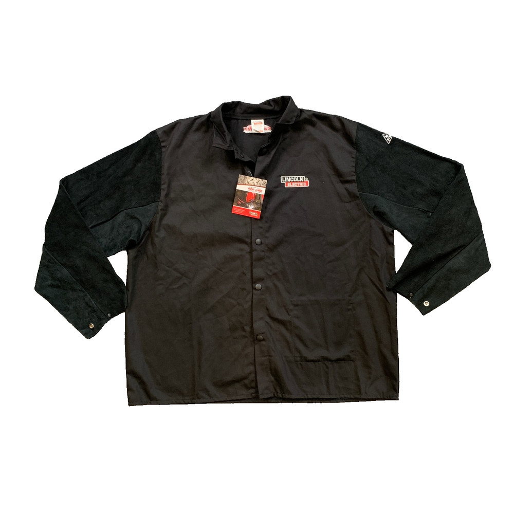 Lincoln Electric Jacket Mens 2XL Welding Traditional Split Leather Sleeve FR