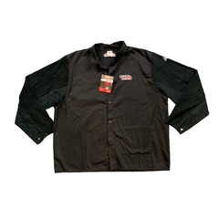 Lincoln Electric Jacket Mens 2XL Welding Traditional Split Leather Sleeve FR
